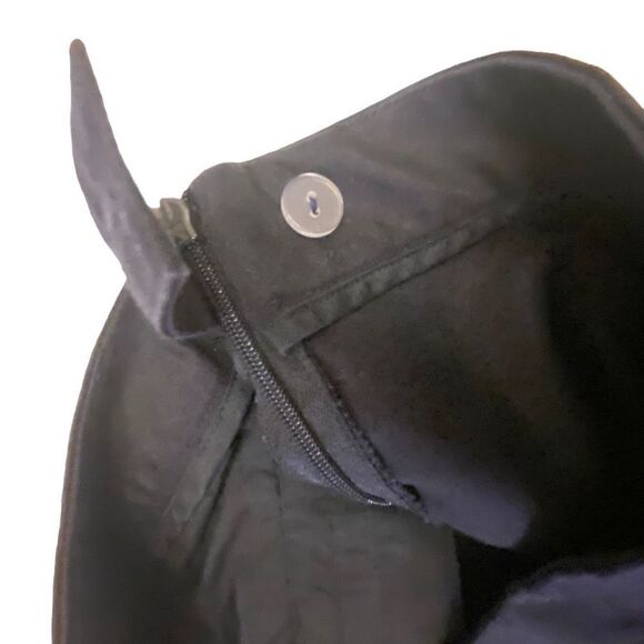 Coldwater Creek Natural Fit Flat Front Cotton Navy Pants Size‎ 12 - Picture 7 of 11